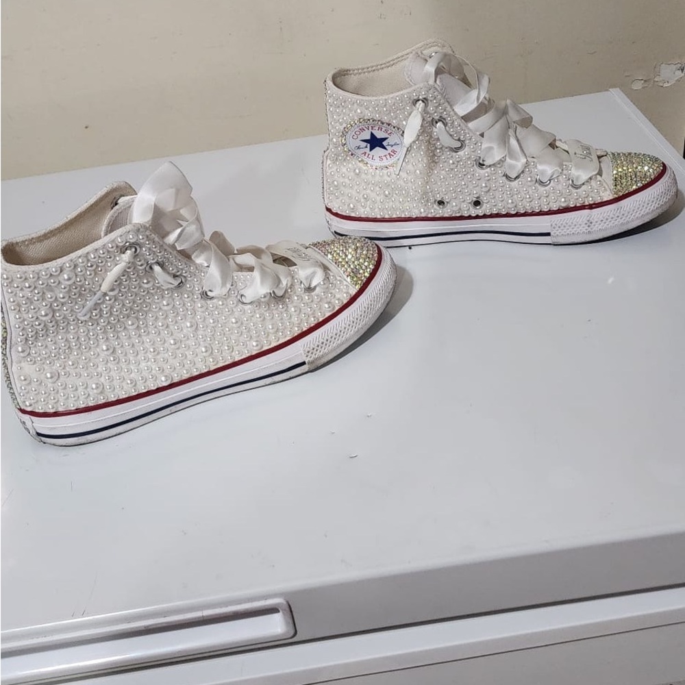 Converse Kids White High-Top Sneakers